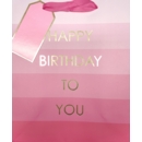 GIFT BAG,Happy Birthday Pink (Large)